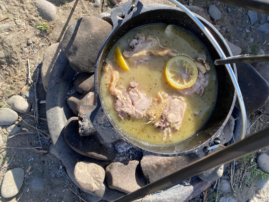 Camp Cooking: Slow Cooked Lemon Chicken
